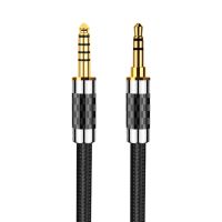 YYTCG Hifi 4.4mm to 3.5mm Audio cable silver plated 4.4mm Balance to 3.5 mm aux jack Balanced Audio Adapter Cable Male to Male