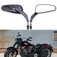 【LZ】 Motorcycle Rear View Mirrors For Harley Davidson Street Glide Left Right Aluminum Side Mirrors Autocycle Accessories Replace