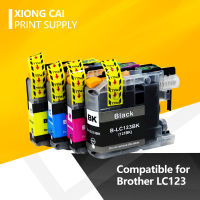 【Direct-sales】 XiongCai LC123ตลับหมึกที่เข้ากันได้12X สำหรับ Brother MFC-J4510DW J4610DW MFC-J4410DW J4710DW เครื่องพิมพ์ LC123 LC 123