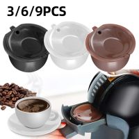 3/6/9Pcs Reusable Coffee Filters for Dolce Gusto Coffee Machine Refillable Coffee Capsules Pods with Spoon and Brush BPA Free Mesh Covers