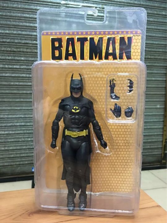 Dalam Persediaan Neca Batman Gambar Michael Keaton 1989 Topeng 25Th Ulang  Tahun Bruce Wayne Mô Hình Động Film The Dark Night Toys 