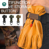 Multi-use Gloves Hook Nylon Belt Triangle Buckle Outdoor Tactical Storage Belt Buckle Anti-lost Hanging Keychain Carabiner