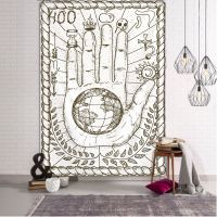 Tarot Card Tapestry Wall Hanging Astrology Divination Bedspread Beach Mat