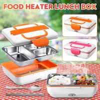 Portable Electric Lunch Box 110-240v12-24v 304 Stainless Steel Food Heated Warmer Container Bento Box For Car Home Office Kid