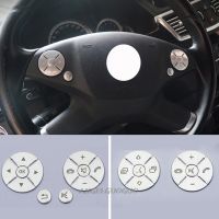 yonggax Steering Wheel Button Switch Trim Cover Sticker for Mercedes Benz E C S GLK R ML GL CLS SLK Class W212 W204