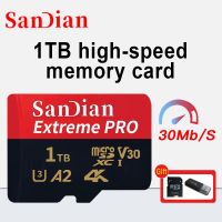 การ์ดหน่วยความจํา 128GB ดั้งเดิม 256GB Flash Mini Micro SD Card 512GB / 1TB Class 10 High Speed Micro TF Card สําหรับโทรศัพท์ / กล้อง