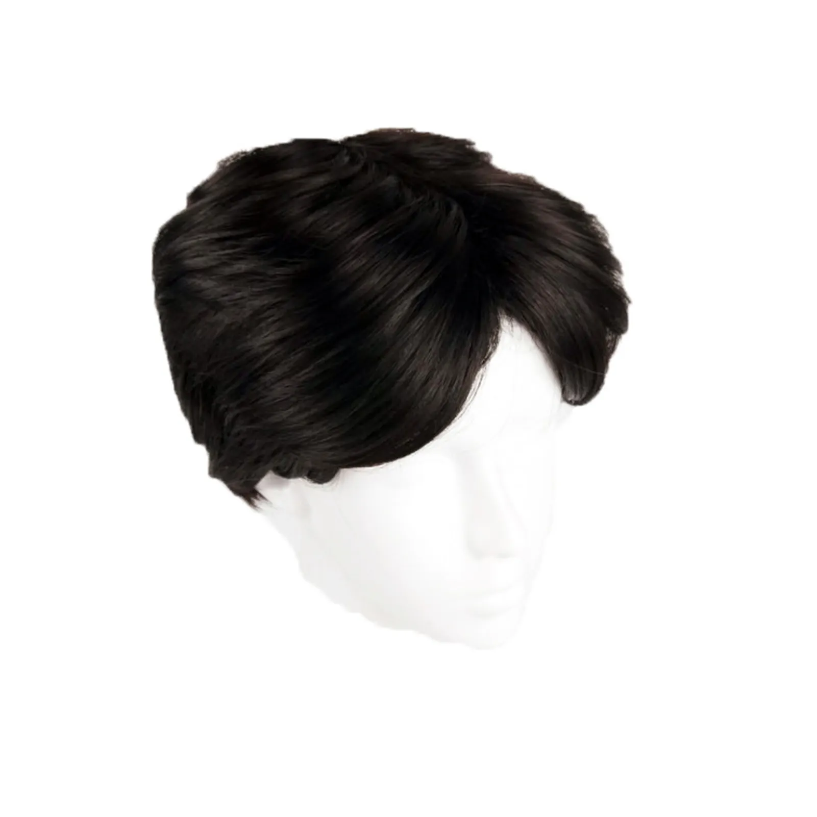 Natural Realistic Cosplay Party Center Parting Men Short Hair Wig Hairpiece  | Lazada PH