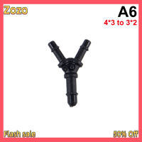 Zozo ✨Ready Stock✨ 1pcs Plastic Y Shape Ink Tube Connector สำหรับ TX800 XP600 DX5 DX7หัวพิมพ์ท่อติดตั้งท่ออะแดปเตอร์คลิป6X4mm 5X3MM