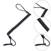 1 Pc Outdoor Tactic Spring Lanyard Elastic Retractable Anti-lost Waist Hanging Retention Rope Police s Sling