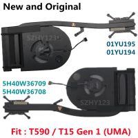 New Original UMA CPU Cooler Cooling Fan Heatsink for Lenovo ThinkPad T590 T15 Gen 1 Laptop 01YU195 01YU194 5H40W36709 5H40W36708