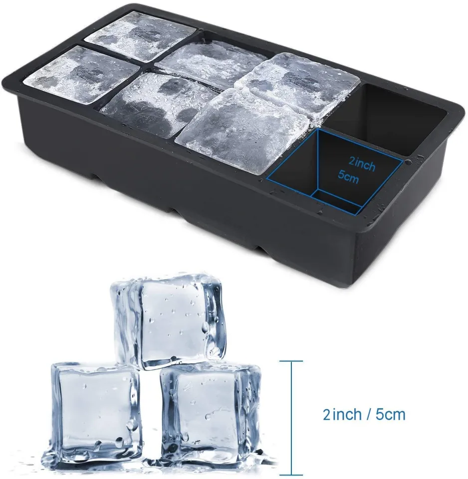 2PCS Silicone Ice Cube Tray Flexible 14-cell Household Square BPA