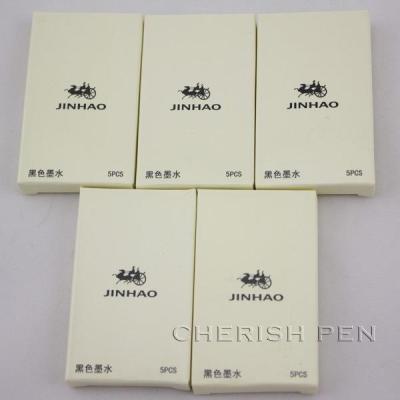 25PCS/LOT JINHAO Fountain Pen portable Ink Cartridge Refills BLACK inks 100 New free shipping