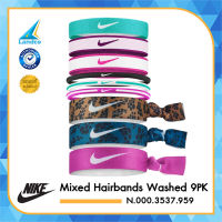 Nike ยางรัดผม ไนกี้ Mixed Hairbands Washed 9PK N.000.3537.959 (550)