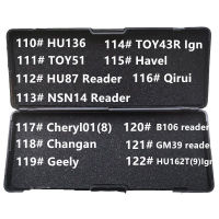 110-122 LiShi 2 In 1 2in1 HU136 TOY51 HU87 NSN14อ่าน Aign B106 GM39สำหรับ Haval Qirui เฌอรี่ Changan Geely เครื่องมือช่างทำกุญแจ