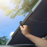 ✈✼ chenhuifang 1PC Car Retractable Windshield Curtains Rear Window Sunshades for Shades UV Blocking