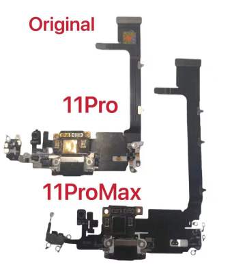 ต้นฉบับสําหรับ iPhone 11 11Pro 11Pro Max USB Charger Port Dock Connector Flex Cable การชาร์จด้วยการเปลี่ยนซ่อมไมโครโฟน
