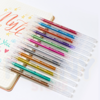 Glitter Gel Pens ปากกาเจลกากเพชร หัวขนาด 1 mm.  สําหรับตกแต่ง DIY I NO.268