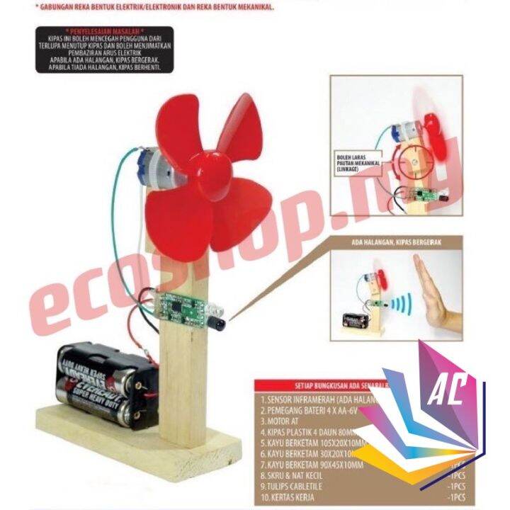 Kipas Automatik Bersensor Inframerah RBT T3 -Sekolah - Projek RBT ...
