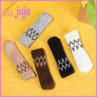 JUJE83274 4ชิ้น113ซม. 5สีชั้นแผ่นปกป้องชั้นป้องกันเก้าอี้ถักขาโต๊ะเฟอร์นิเจอร์ถุงเท้าแบบเท้าป้องกันขา