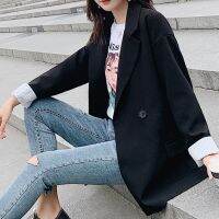 [COD] Small suit jacket womens short style 2022 spring new Korean version of the slim net red top casual black