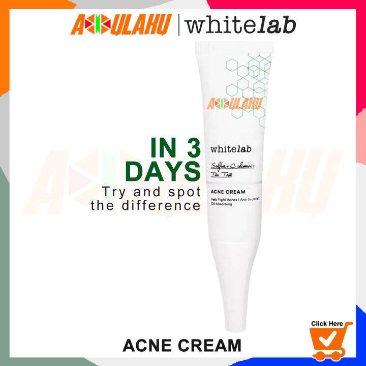 WHITELAB ACNE CREAM - JERAWAT KRIM KREM | WHITE LAB | CALAMINE | TEA ...