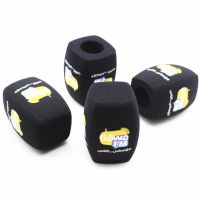 Mic Foam Windscreens Logo Printed Handhold Microphone Sponge Covers Windshields Customized for TV Interview Microphones 5pcs