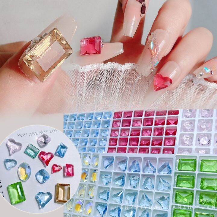 5pcs-k9-crystal-diamond-pointed-bottom-special-shaped-nail-art-decoration-charm-sparking-heart-square-rhinestone-manicure