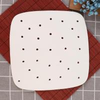 100 Sheets Perforated Baking Paper Parchment Sheet Oven Steamer Pans Non-Stick Steaming Paper 7.5 / 8.5 Inches