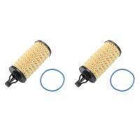 2X Oil Filter with Rubber O-Ring for Maserati Ghibli Quattroporte Levante 3.0L 311401 298939