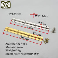 10pc 17*150mm In stock goldensilver iron furniture hardware and cabinet hinge Quality assurance kitchen cabinet hinges w-056