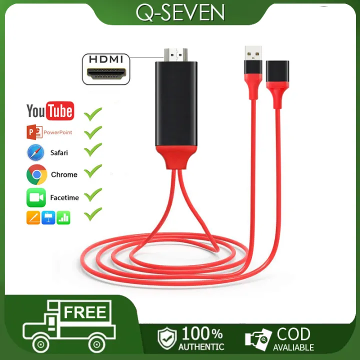 HDMI Cable Phone To TV HDMI Cable For TV HD 1080P 3 IN 1 Ultra High