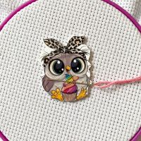 ♕▪ DIY Sewing Cross Stitch Tool Owl Needle Minder for Embroidery Magnetic Needle Nanny Needlework Accessories