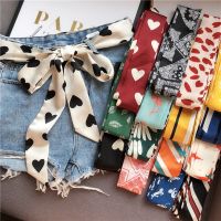 Choice Ribbon Jeans Dress Belt Women Imitation Silk scarf Tie Decorative Cloth Strips All-Matchwide Waist Belt For Women 5X200CM