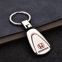 HN  พวงกุญแจรถยนต์สแตนเลสโลหะHonda Car Logo 3D Key Chain