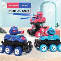 Collision Deformation Launchable Car Six-wheel Inertial Off-road Engineering  for Boys Kids