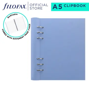 Filofax Clipbook Classic A5 Notebook, Petrol Blue