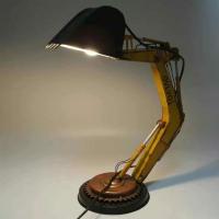 freeshipping Creative portable excavator Desk Lamp LED Night Light Bedside Desk Lamp for Home Bedroom Decoration