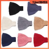 YIJIAN1984918 อบอุ่น Headwear นุ่มยืด ผ้าโพกศีรษะ หมวกอุ่น ผ้าโพกหัวถัก ฤดูหนาว Headbands