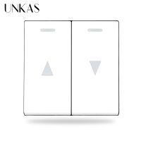 UNKAS B5 DIY New Arrival Curtain Wall Power Switch For Electric Lifting Equipment Gold Black White 16A Outlet