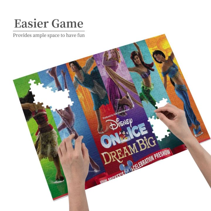 disney-on-ice-dream-big-wooden-jigsaw-puzzle-500-pieces-educational-toy-painting-art-decor-decompression-toys-500pcs