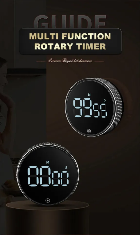 Dropship Magnetic Kitchen Timer Rotary Digital Timer Manual
