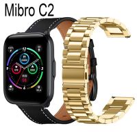 Bracelet For Mibro C2 Strap Stainless Steel Watchband Mibro Lite 2 A1 X1 Bracelet Leather Wristband