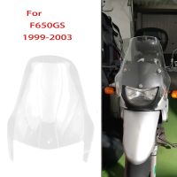 Clear Motorcycle Windshield WindScreen Wind Shield Screens Deflectors for F650GS F 650 GS 1999-2003