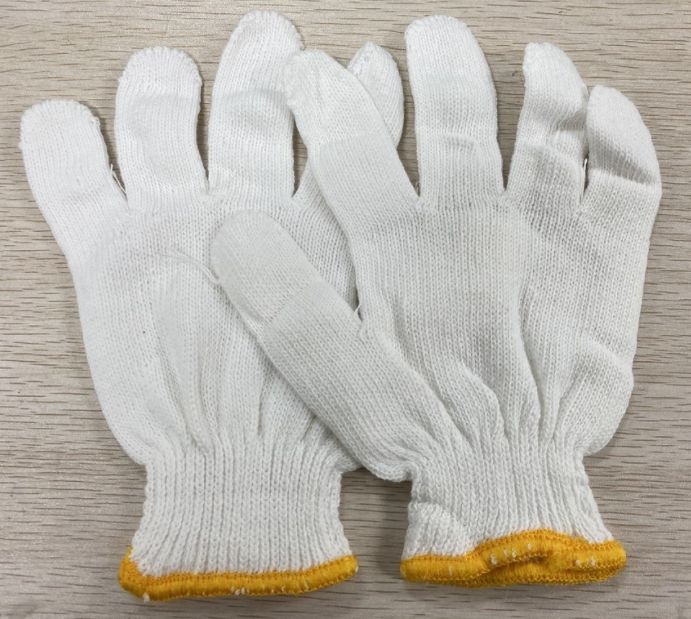 ถุงมือ-1เเพ็ค10คู่-ถุงมือผ้า-ทอจากเส้นด้าย-ถุงมือทำสวน-ถุงมือผ้าฝ้าย-cotton-ไนล่อน