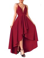 ZZOOI REPHYLLIS Women Summer Strappy Sexy Prom Formal Cocktail Party Evening Ceremony Wedding Guest Graduation Dresses Elegant Long