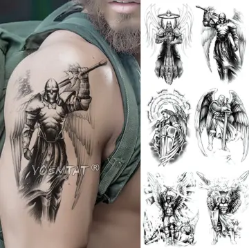 angel warrior tattoo