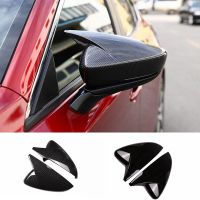 For Mazda3 Mazda 3 2019 2020 2021 car rearview Mirror cover reflector mirror modified horns carbon fiber shell car accessories