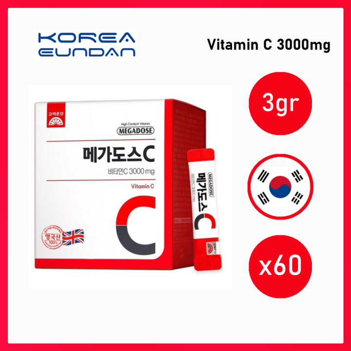 Korea EUNDAN Megadose Vitamin C 3000mg 3gr x 60pcs 100 ORIGINAL KOREAN