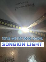 【✆New✆】 fuzou528581 3528สีขาวชิ้น/ล็อต1000 Led แบบ Smd สว่างสีขาวแสง-ไดโอดเปล่งแสง5000-7000K 6-7lm 2000-2200mcd 2.8-3.6V 3528คูลไวท์