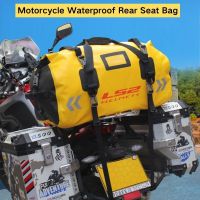 【LZ】 LS2 Motorcycle Backpack Waterproof Motorbike Saddle Bag Cruiser Tail Bag Reflective Motorcycle Rear Bag 66L Large Capacity